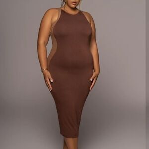 Mesh Side Panel Dress (B3)